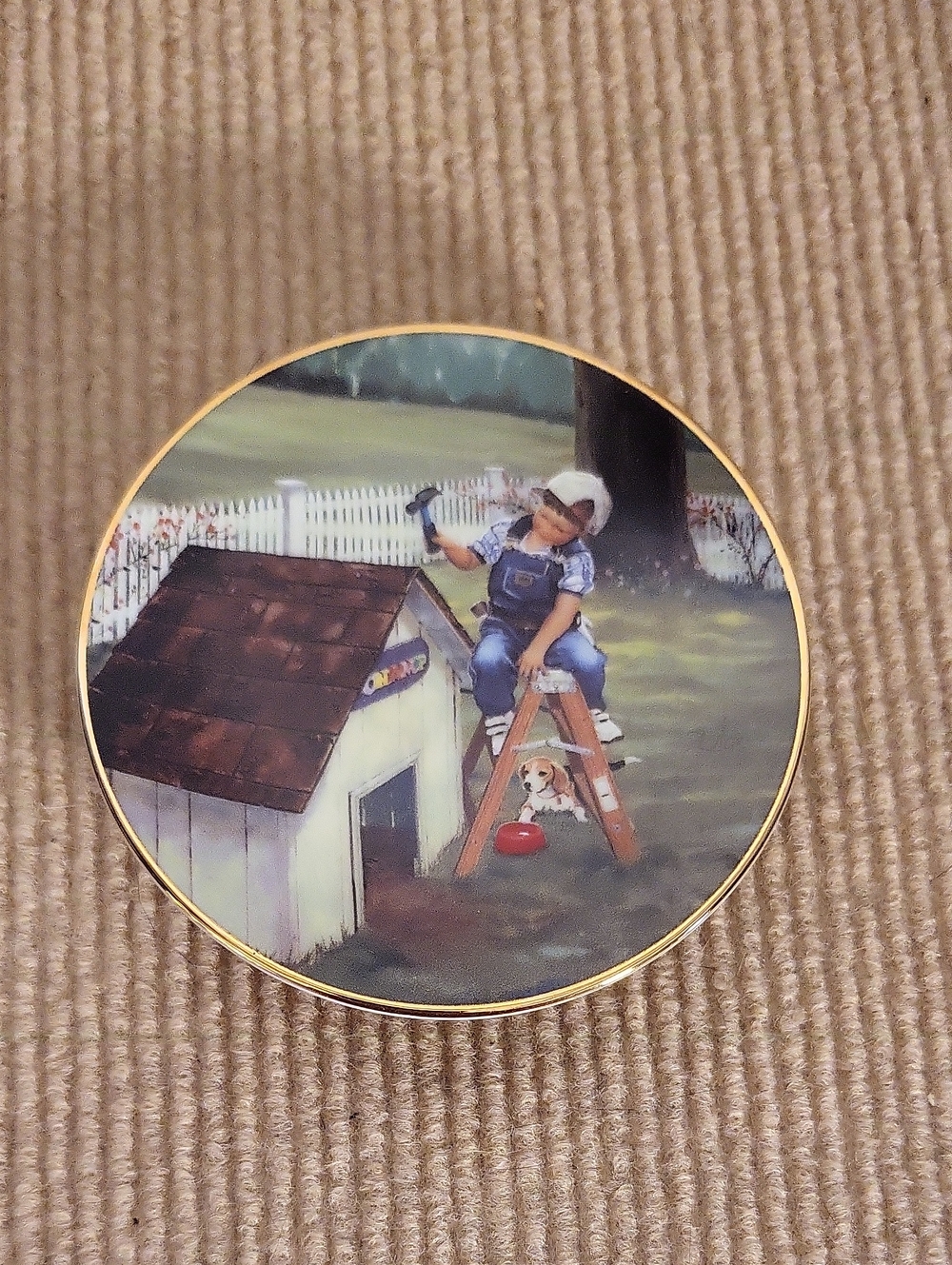 Zolan "Puppy's Palace" Collector Plate